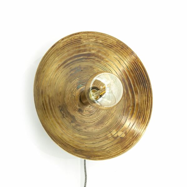 FurniLux Wandlamp Horus Small - Brons - 35x35x11 cm