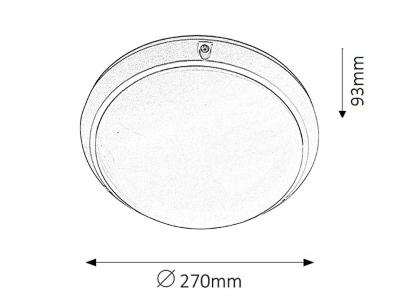 Lampa sufitowa zewnętrzna Lentil biała 1 x E27 x 60W IP54 Rabalux