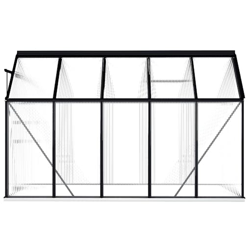 NNEVL Greenhouse with Base Frame Anthracite Aluminium 5.89 m&sup2;