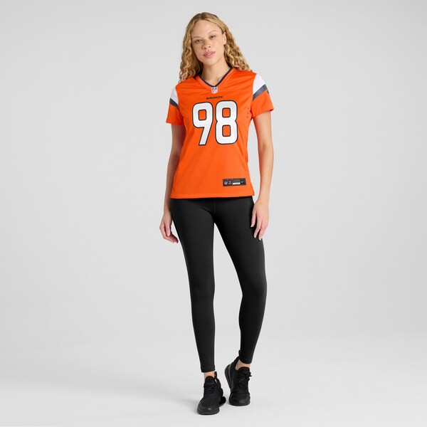 John Franklin-Myers Denver Broncos Nike Women's Team Game Jersey -  Orange