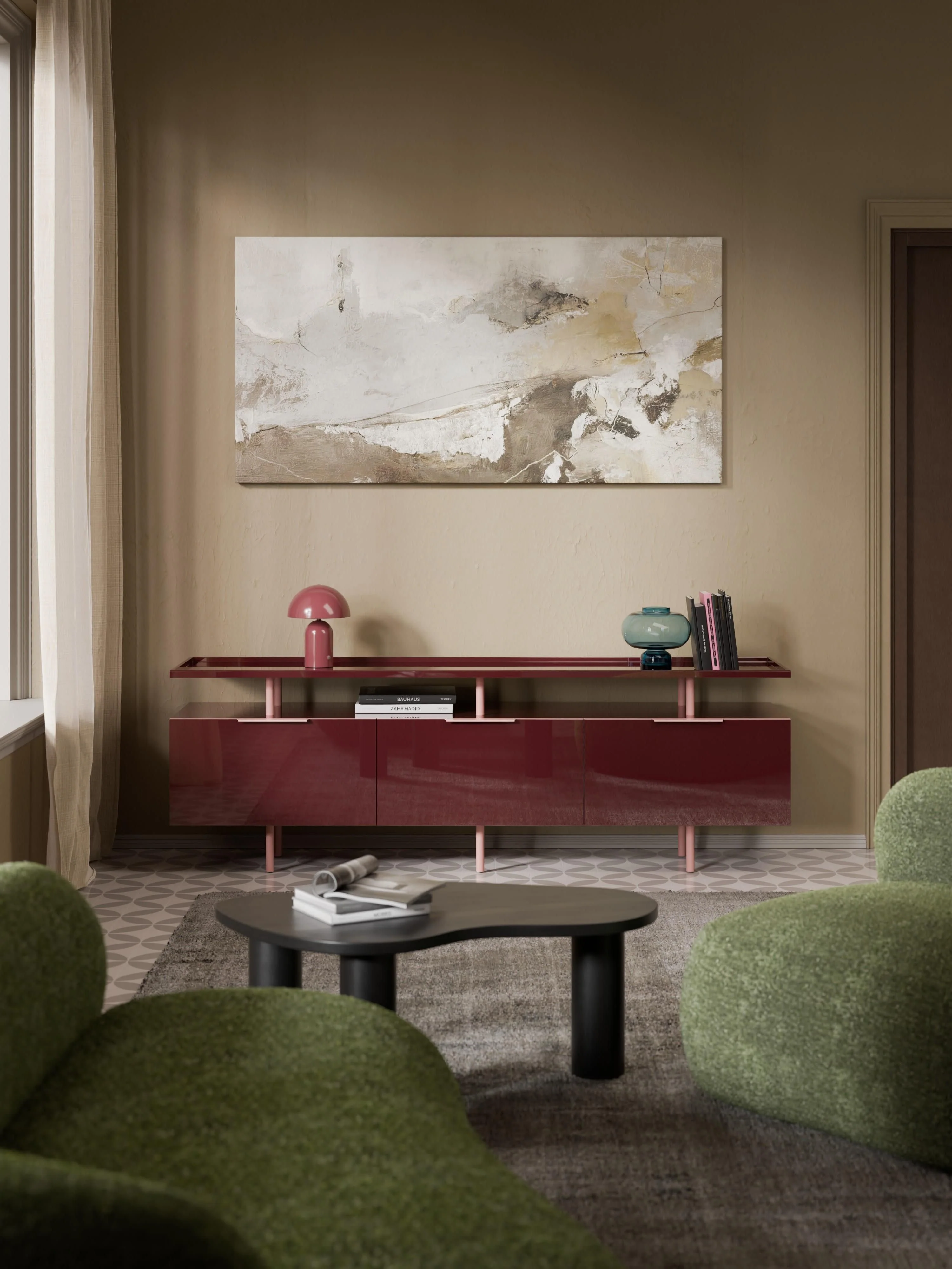 Hochglanz-Sideboard Lennie