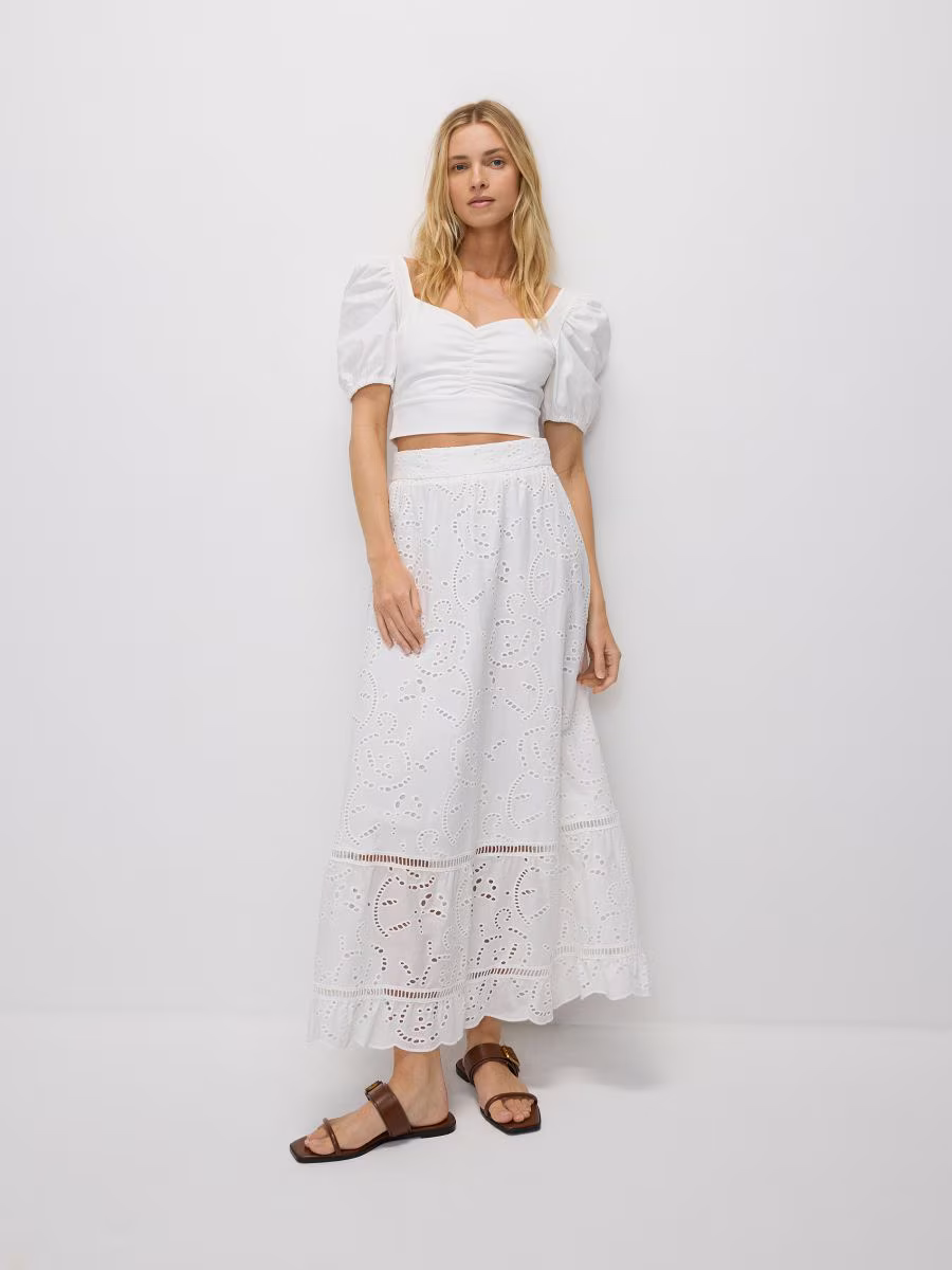 Blouse With Puff Sleeves