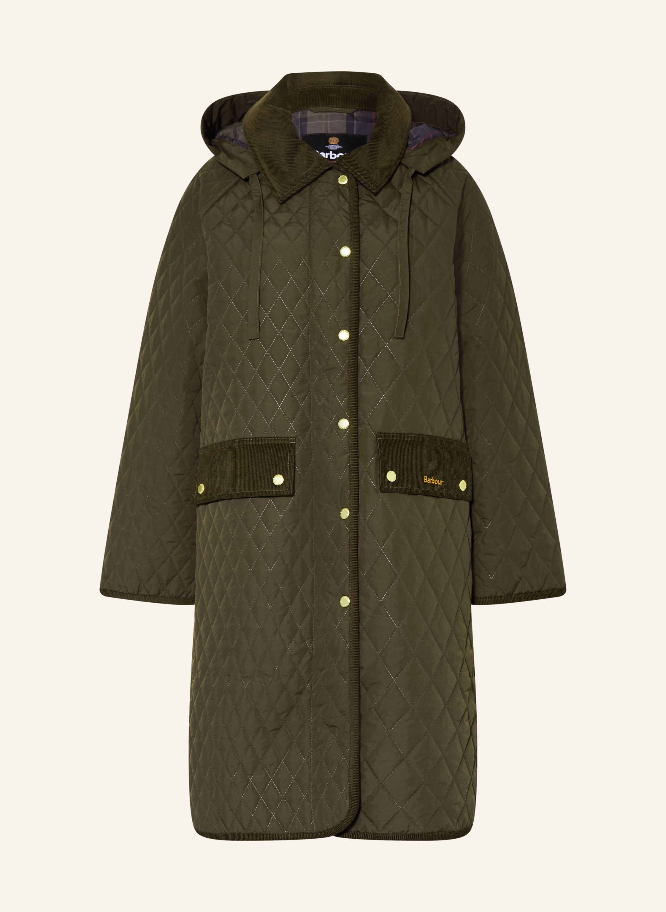Barbour Steppmantel RAVENSDEN QUILT mit abnehmbarer Kapuze