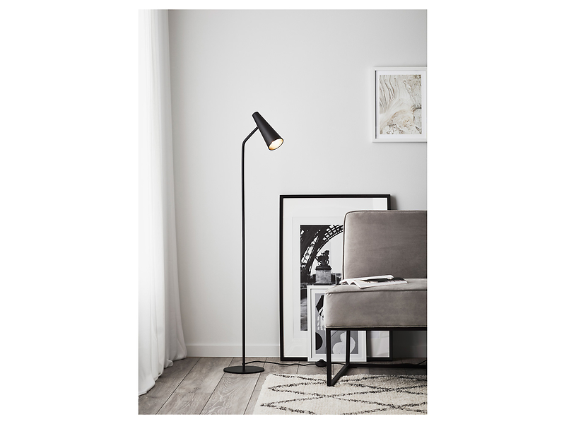 Lampa podłogowa Peak metalowa czarna