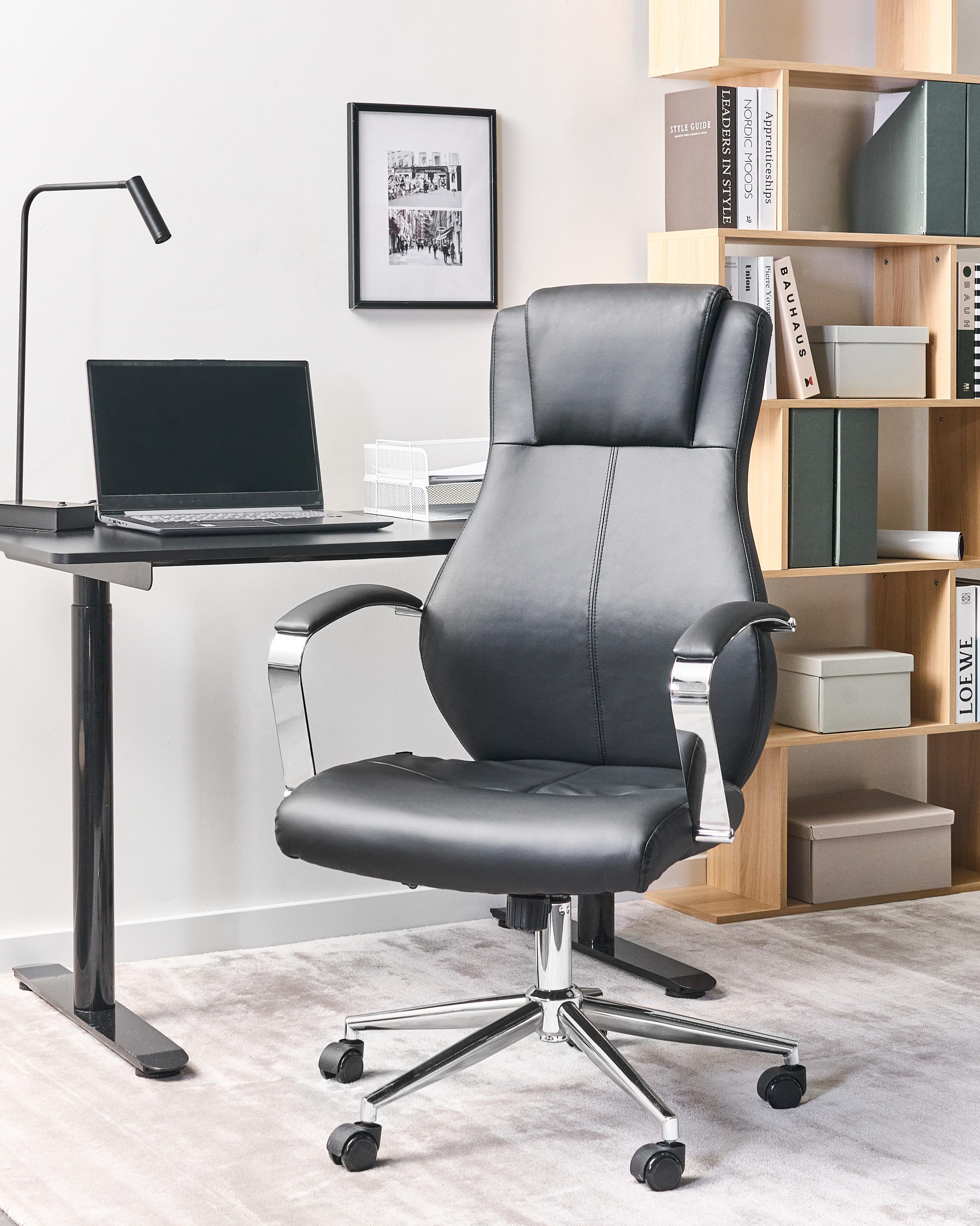 Executive Chair ADEPT Faux Leather Black