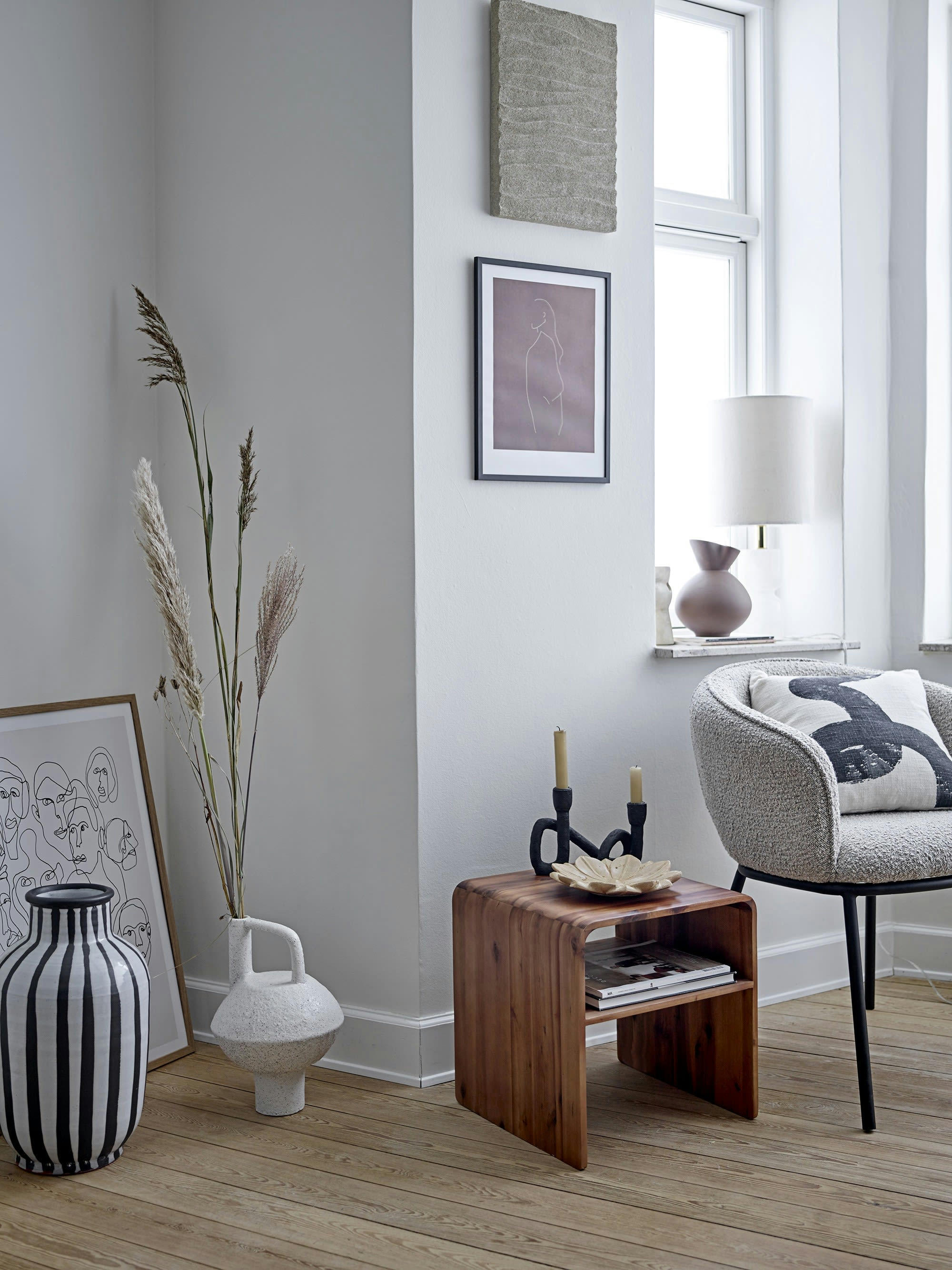 NICITA - Vase en grès brun H20cm