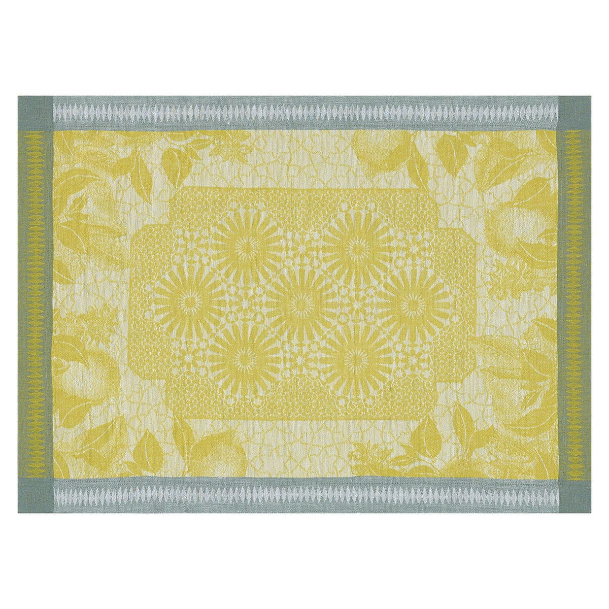 JARDIN D'ORIENT - Set de table en lin cedrat 50 x 36