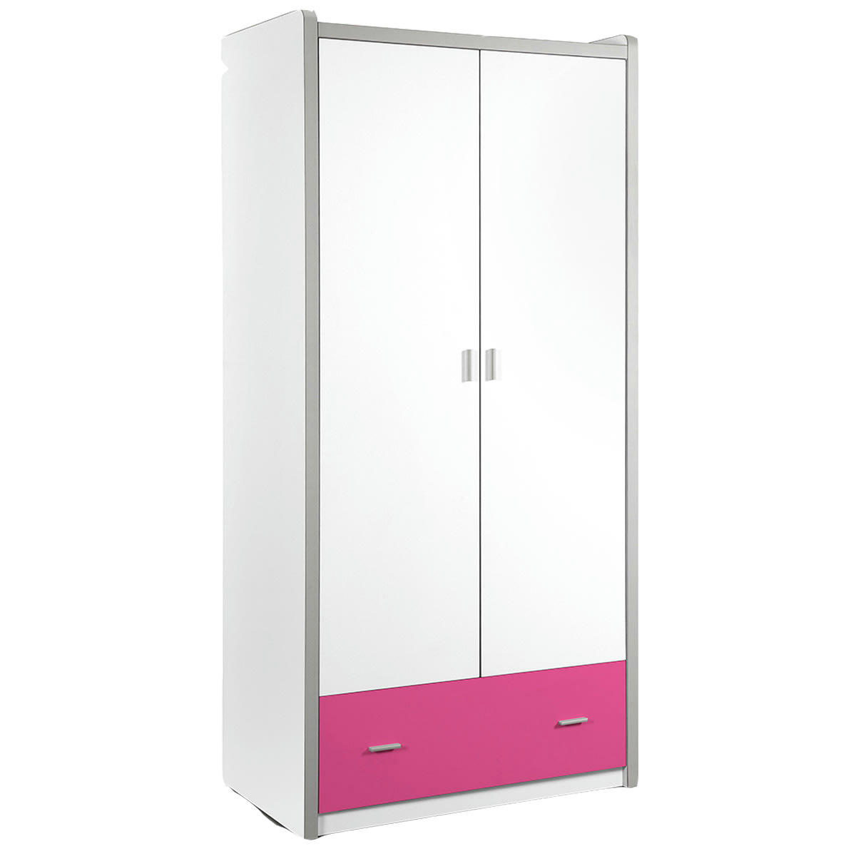 BONNY - Armoire 2 portes fuchsia