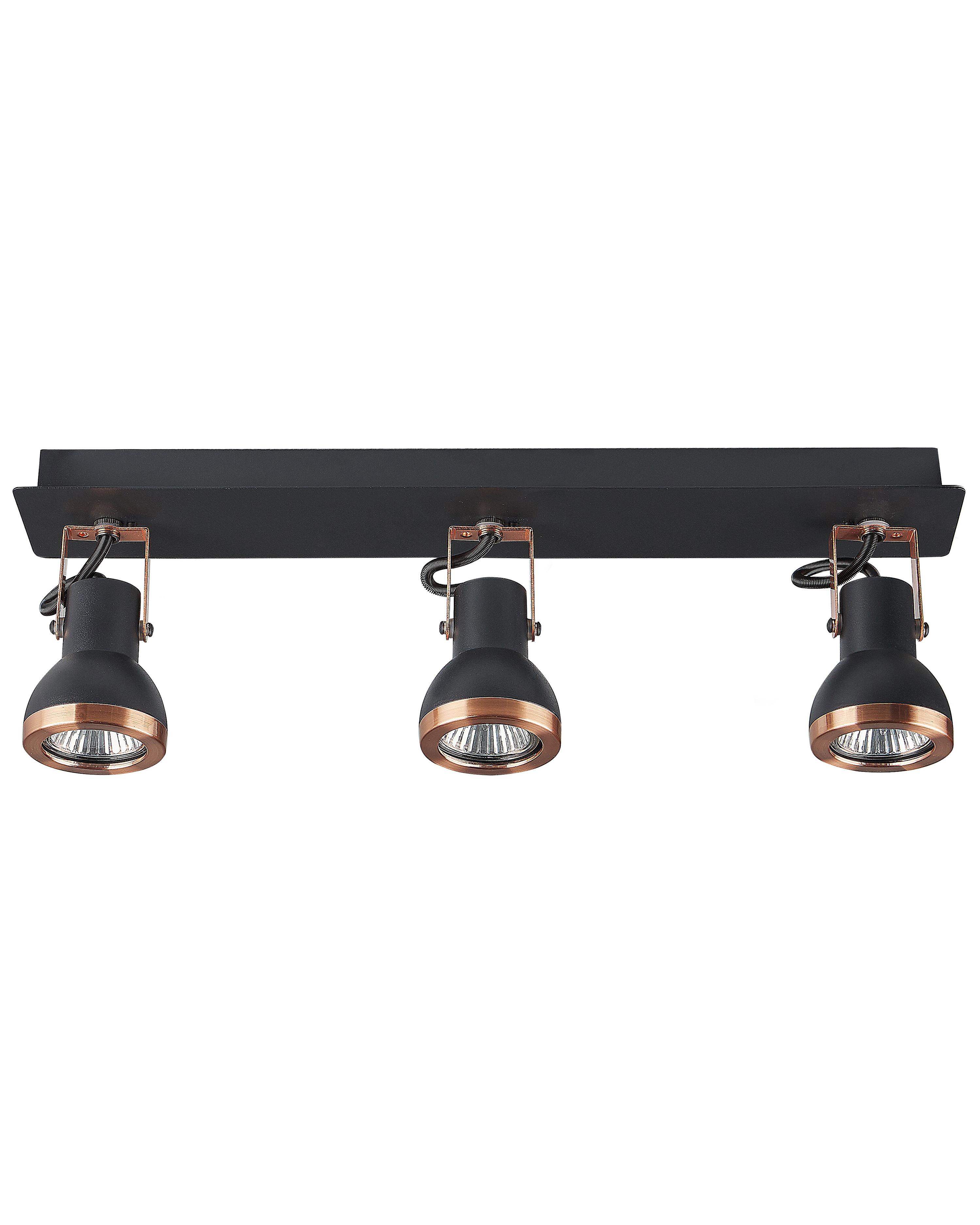 3 Light Spotlight BARO Adjustable Metal Black