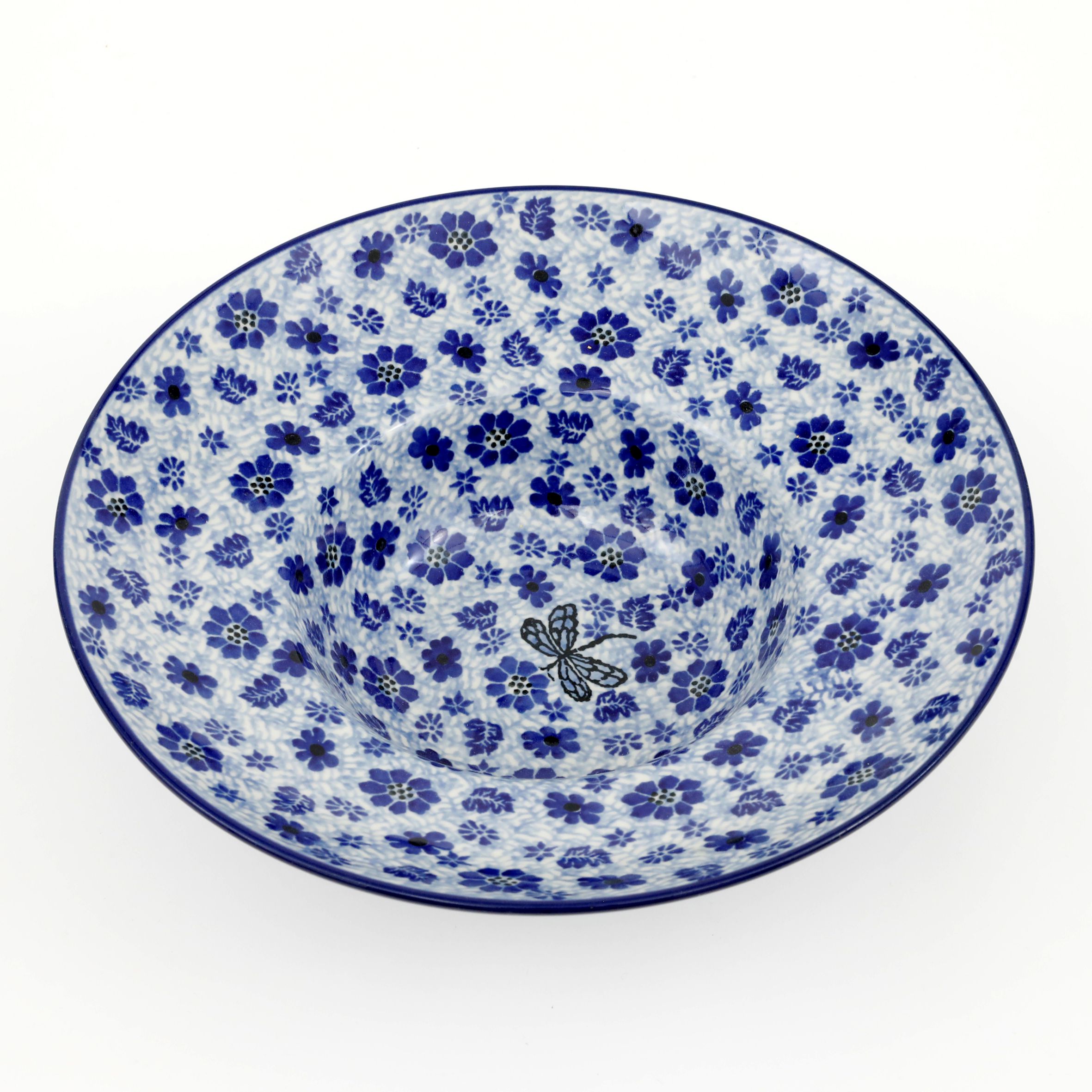 Talerz głęboki na spaghetti D86 25cm  1443x Ważka w kwiatach