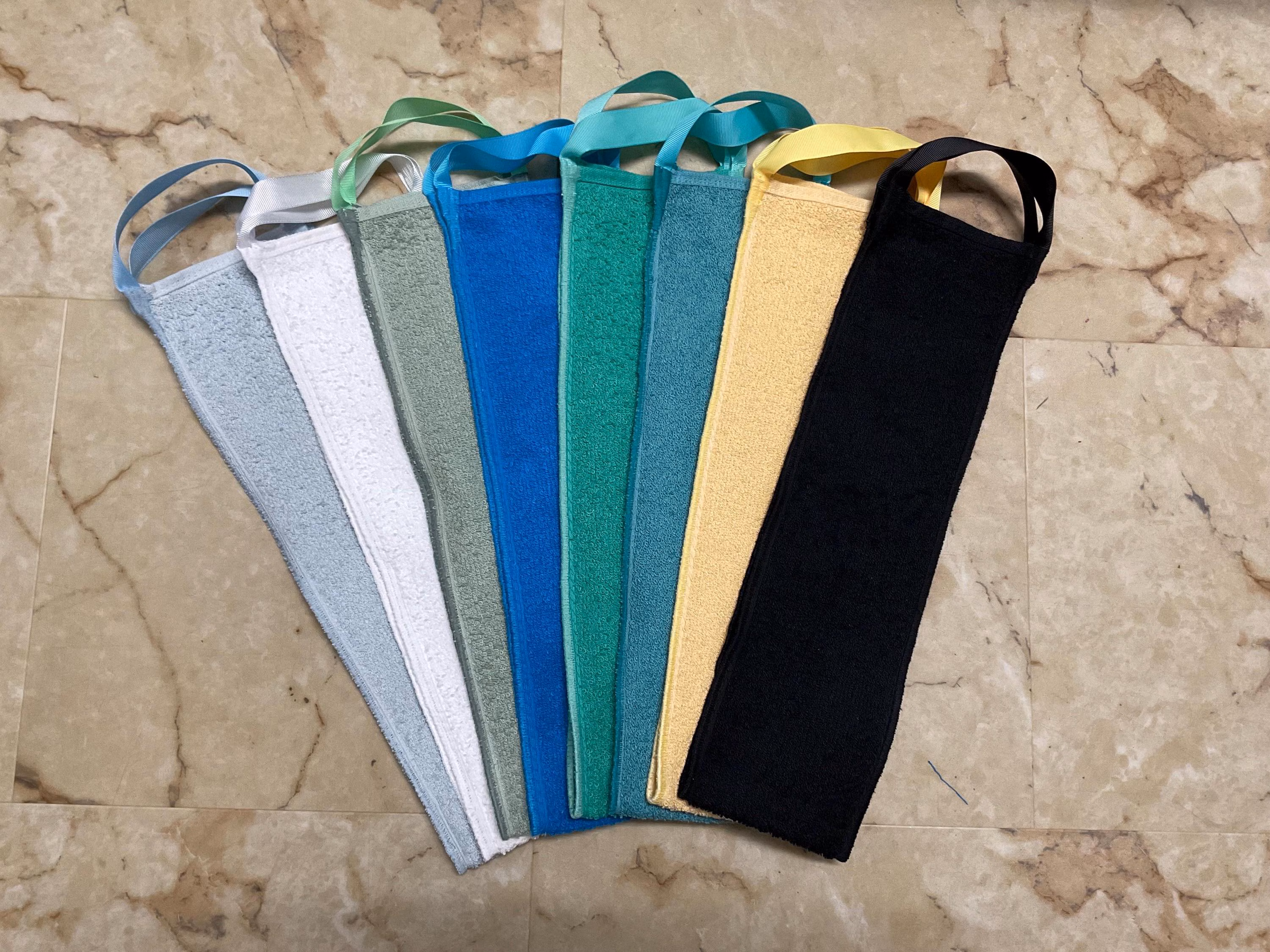 Extra Long Terry Cloth Back Scrubber with Handles - 38” Long Back Cotton Washcloth