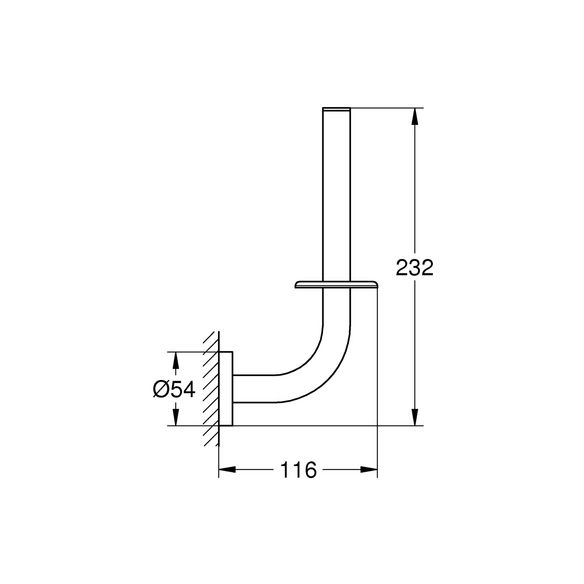 Reserverollenhalter »Essentials«, Metall, chromfarben