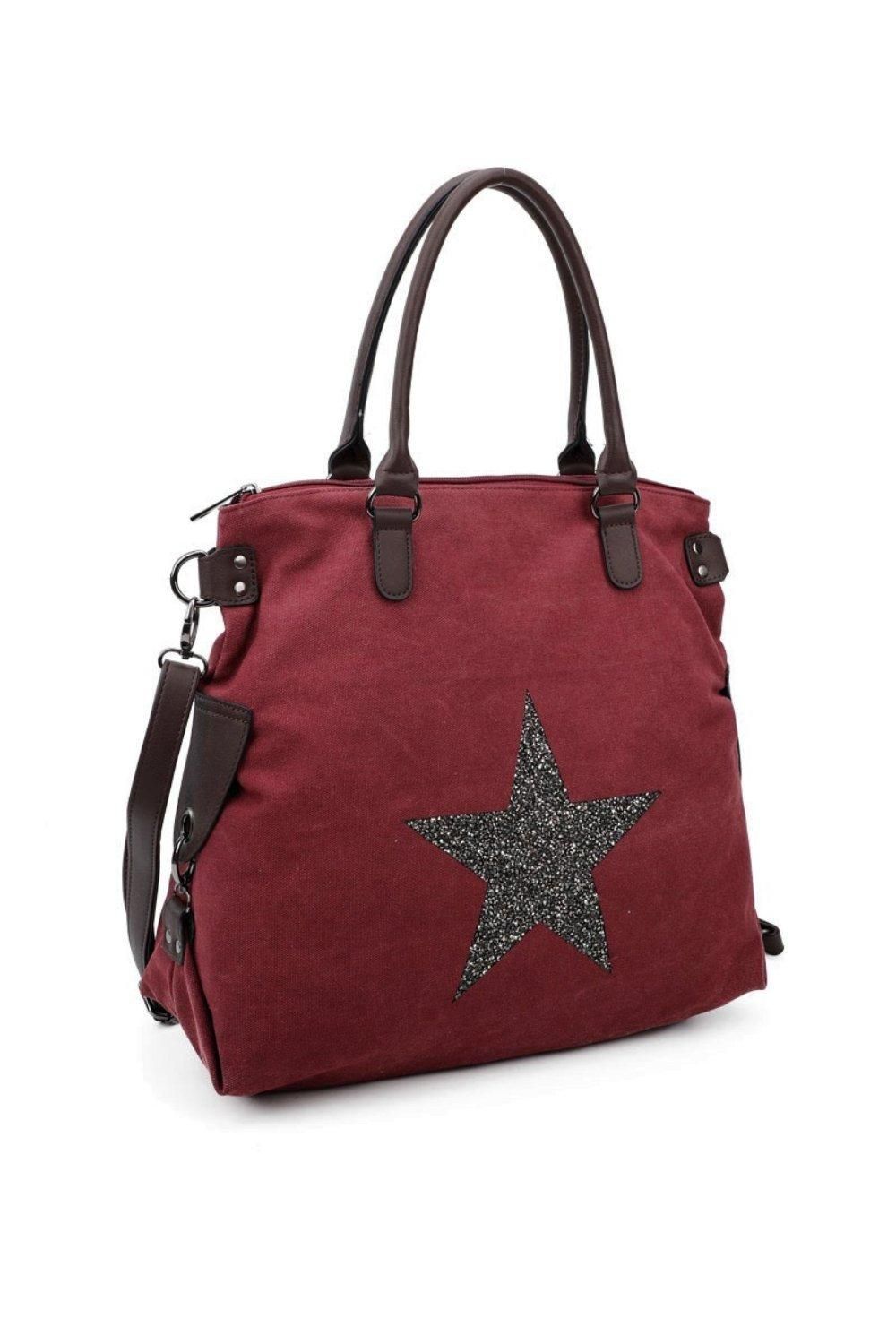 Fontanella Fashion Star Canvas Oversize Tote Bag