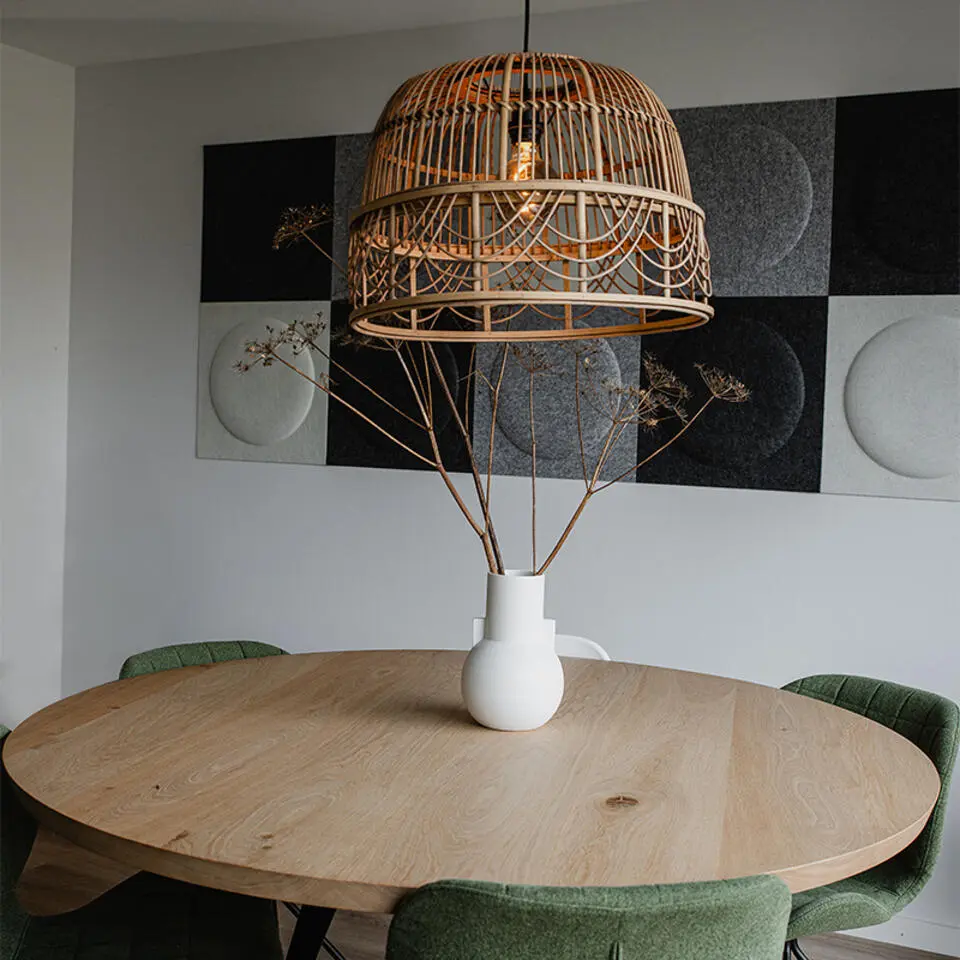 Qazqa hanglamp michelle bruin e27