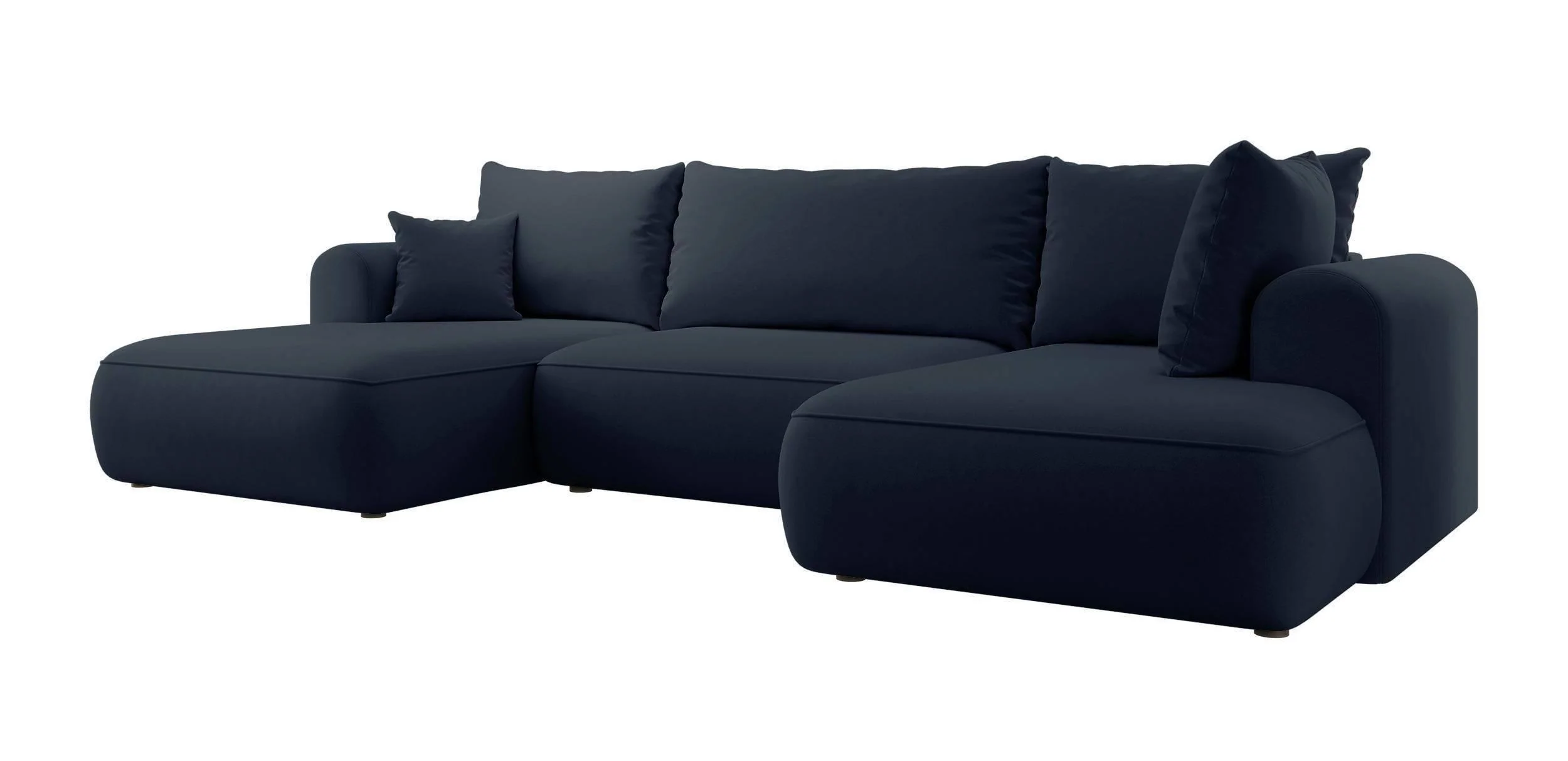 U-bank Philipa rechts velvet met slaapfunctie