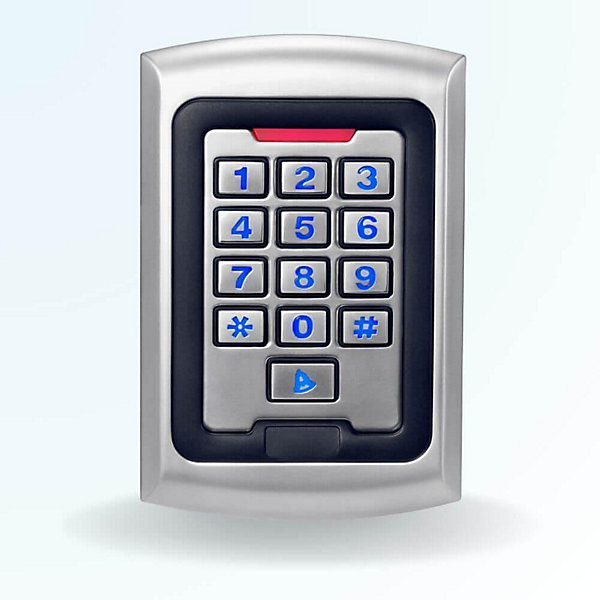 Clavier s5 étanche à codes et badges rfid em pour gâche électrique