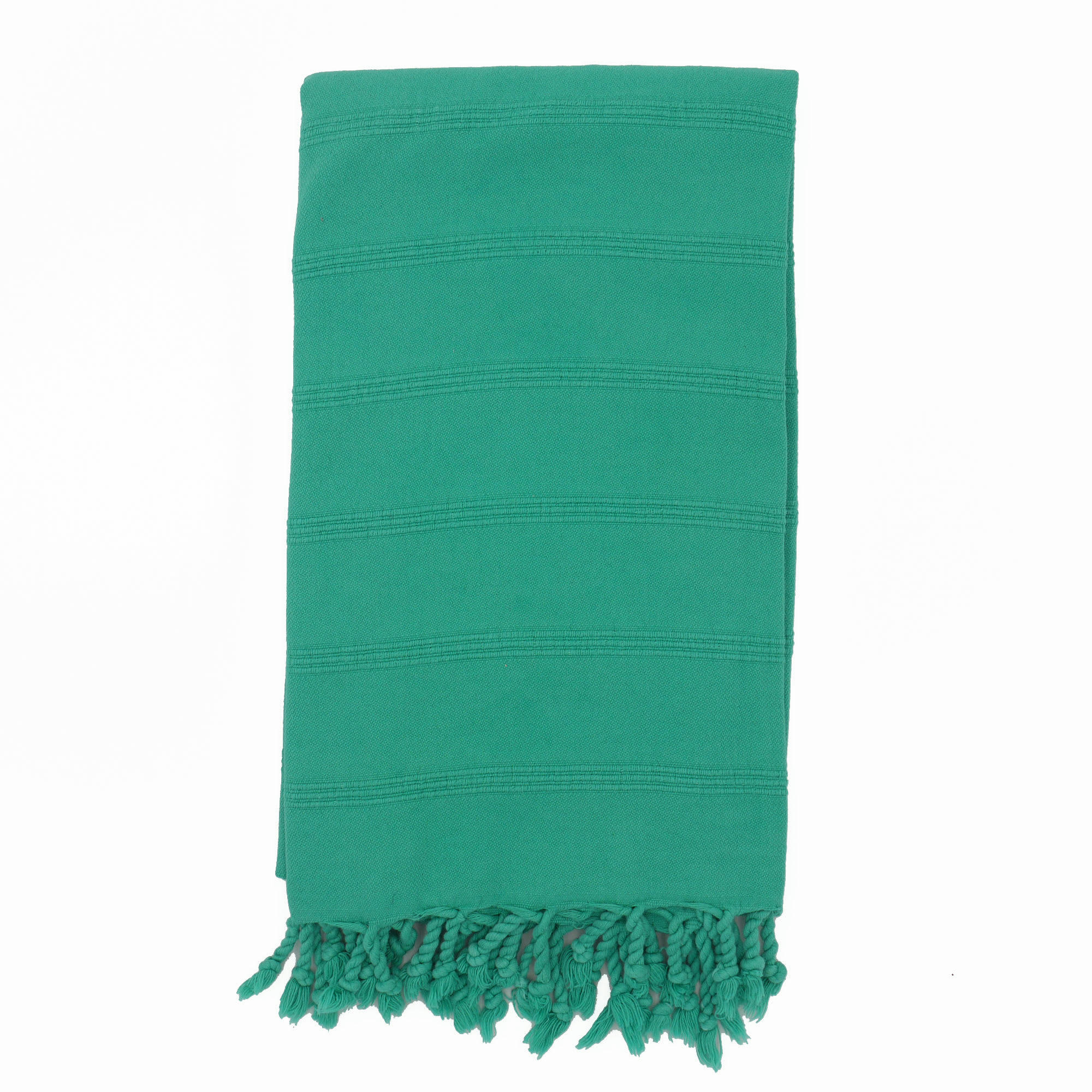 - Fouta vintage 100% coton avec franges menthe 95 x 170 cm