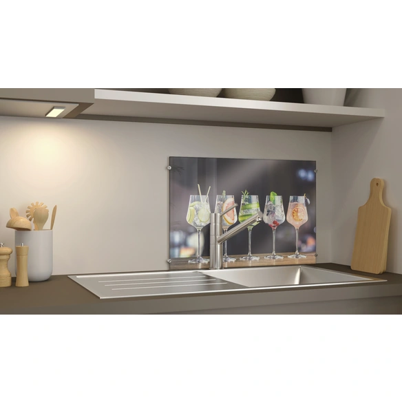 Glasboard »Fruity Gin«, mehrfarbig, Glas
