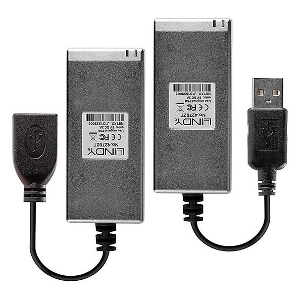 Extendeur USB 2.0 sur fibre optique 200m LINDY