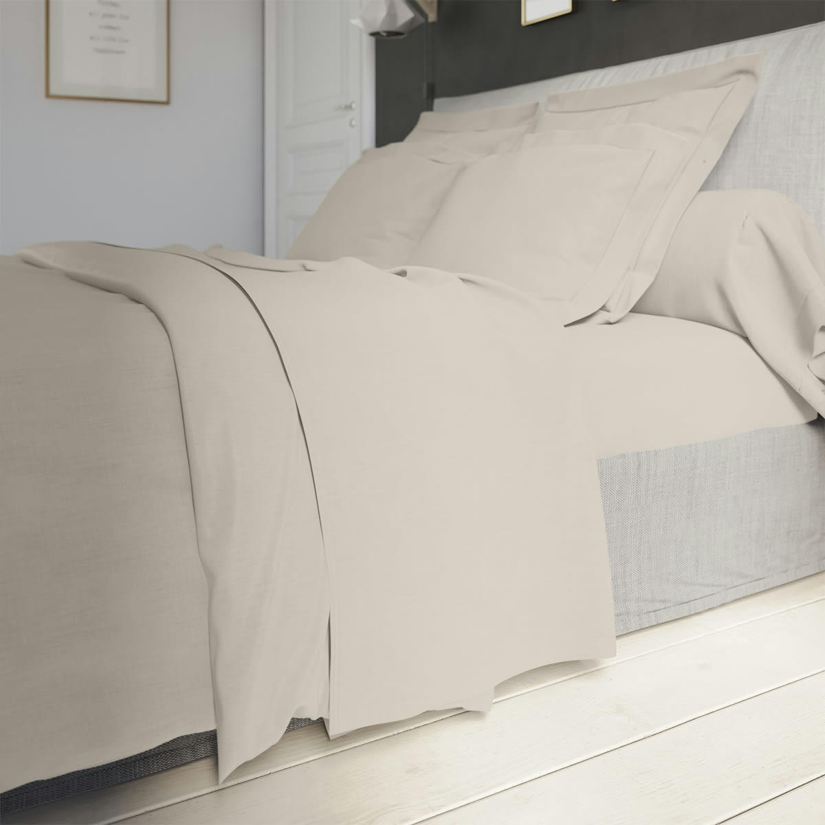 INFLUENCE - Drap Housse   Percale Coquille 90x190 cm - DODO