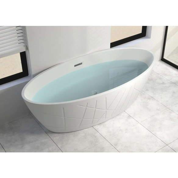 Badewanne, weiß 170x75x56cm