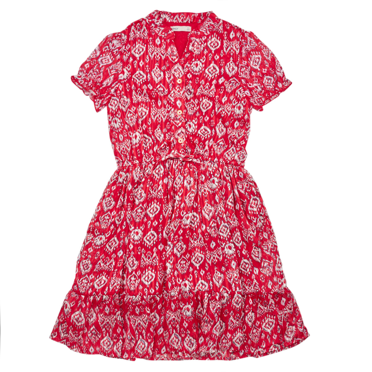 Only - KOGDANIELLA S/S TIE STRING DRESS - Pink