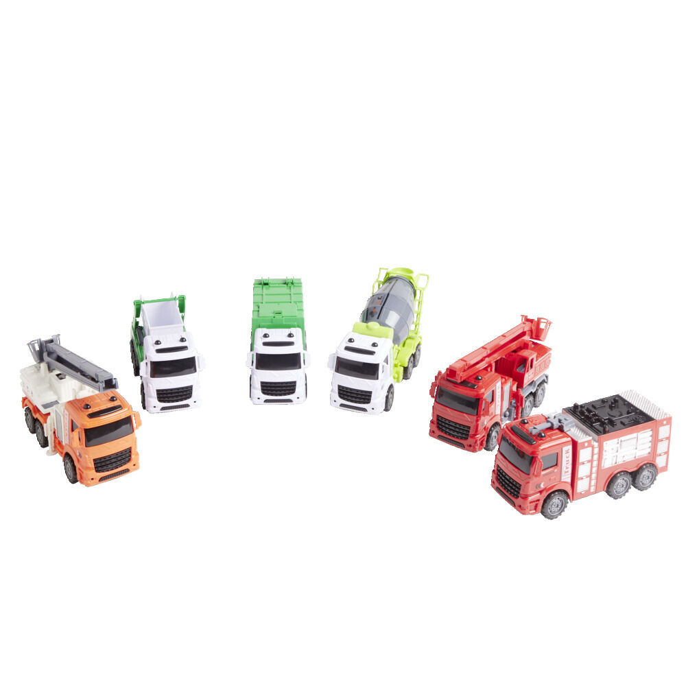 Lot de 6 véhicules de constructions - 3 modèles