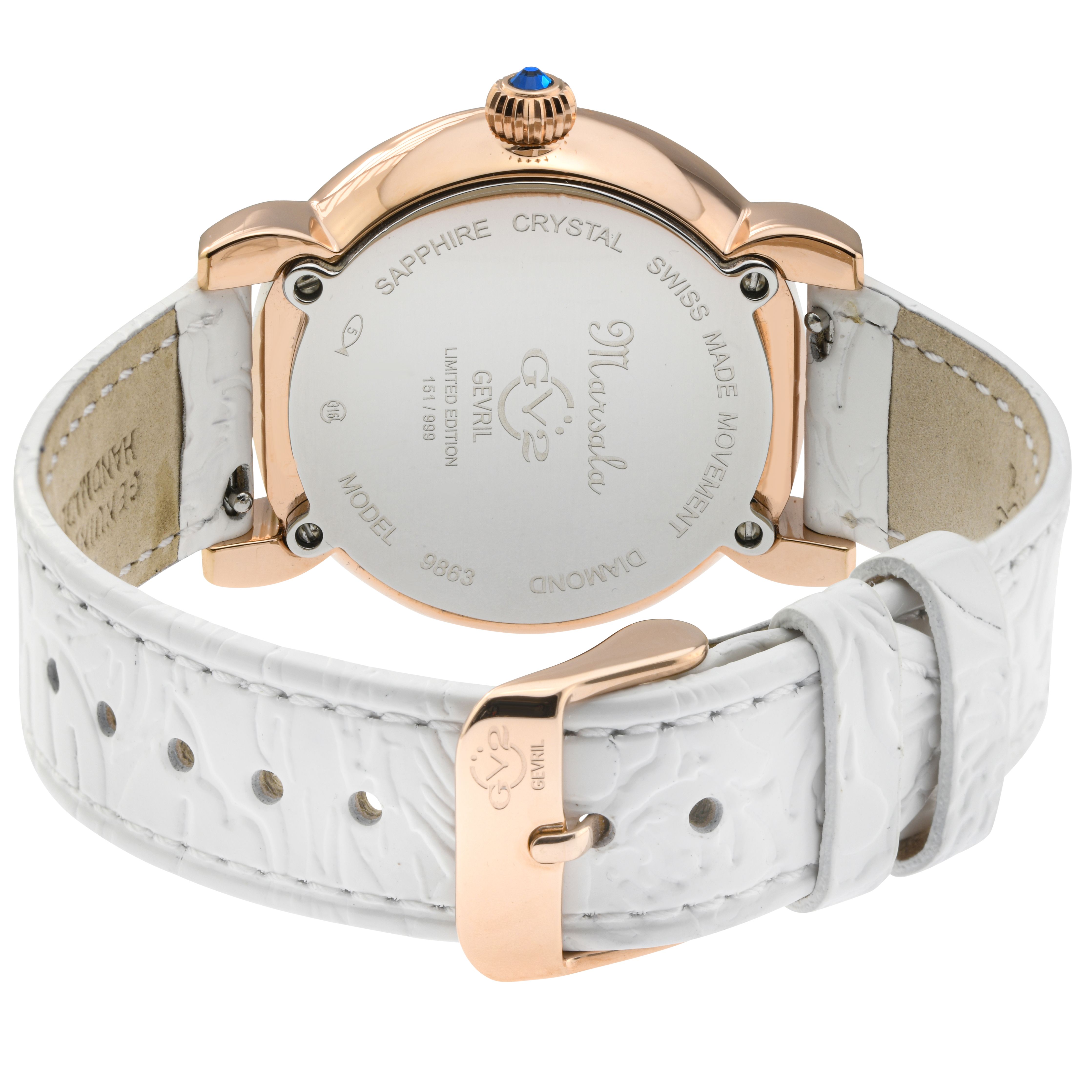 GV2 Marsala leather Swiss Quartz Watch