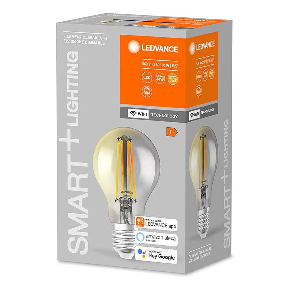 LYSPÆRE LEDVANCE LED SMART  WIFI CLA SMOKE E27 540LM 6W