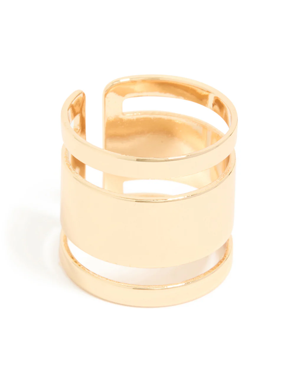 Gold Triple Tube Ring