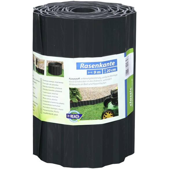 Rasenkante, HxL: 20 x 900 cm, Polyethylenterephthalat (PET)