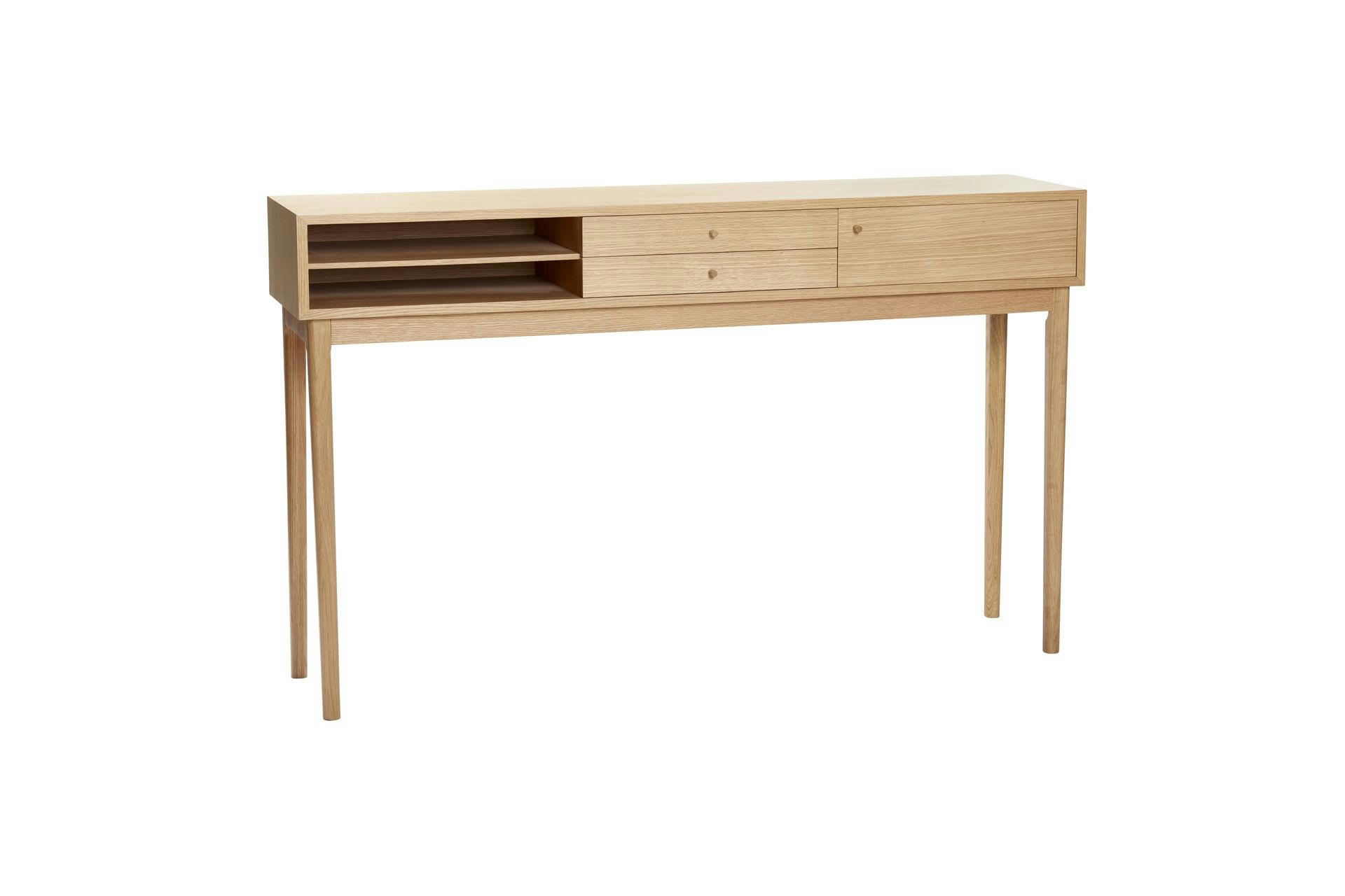 COLLECT - Console à tiroirs en bois beige