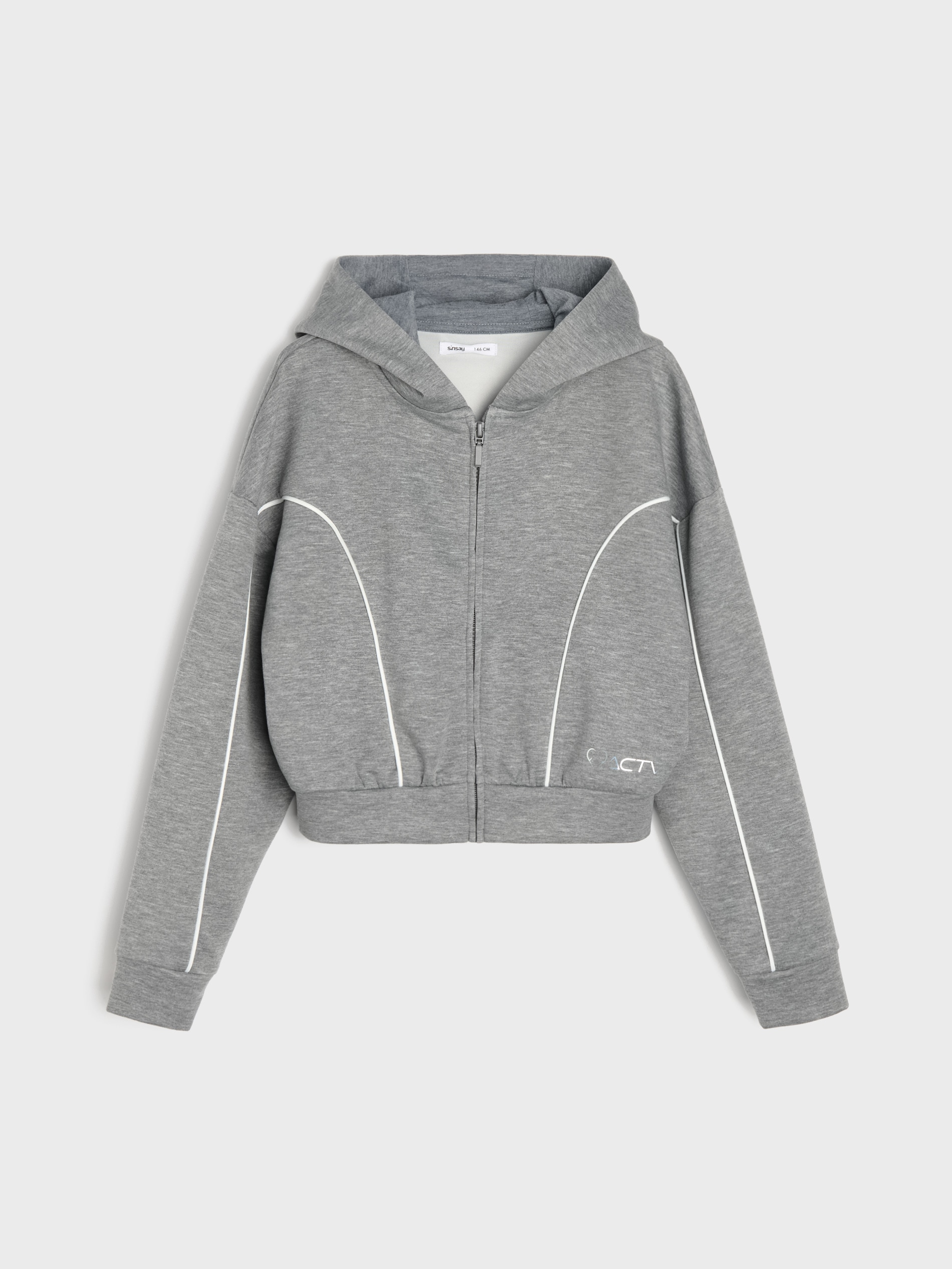 Bluza sportowa oversize z kontrastującymi lampasami Active