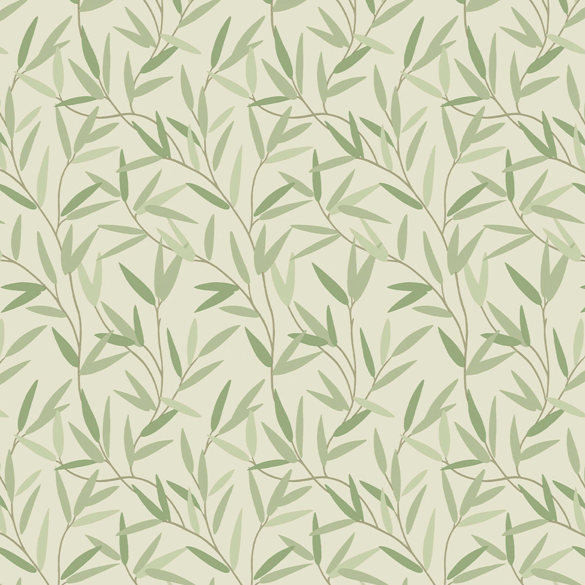 Laura Ashley Vliesbehang - Willow Leaf Hedgerow - 10mx52cm
