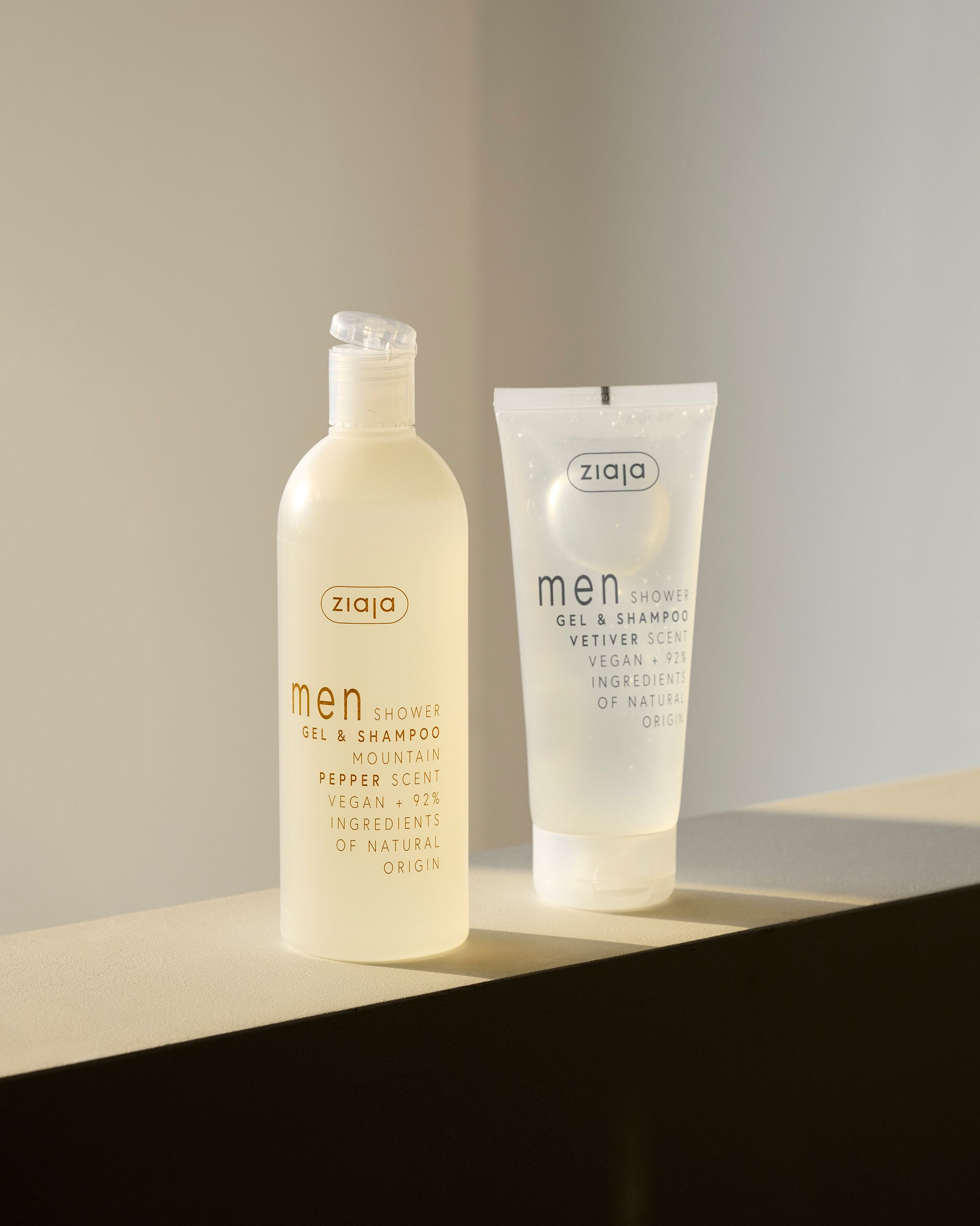 Ziaja Men Shower Gel And Shampoo Mountain Pepper 400ml