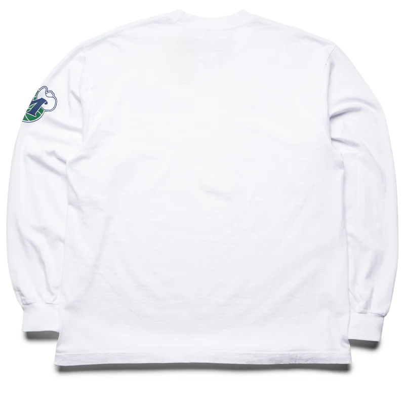 Politics x Dallas Mavericks x Mitchell & Ness L/S Tee - White