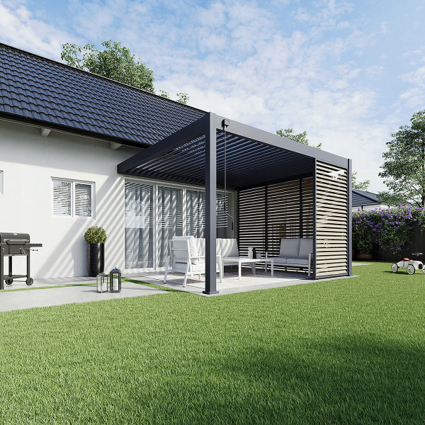Pergola Przyścienna Gutroof Ogrodowa Aluminium Deluxe 3,6x4 Zadaszenie