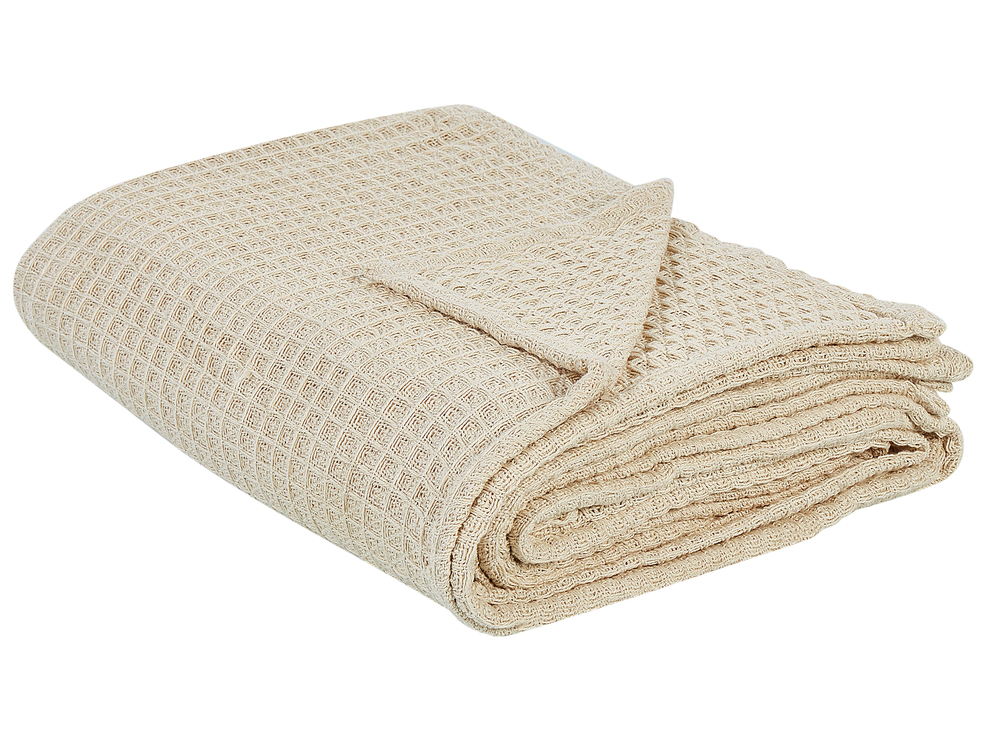Bedspread CHAGYL Cotton 220 x 240 cm Beige