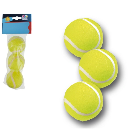 Spielzeug, Tennisbälle, gelb, 3 Stück
