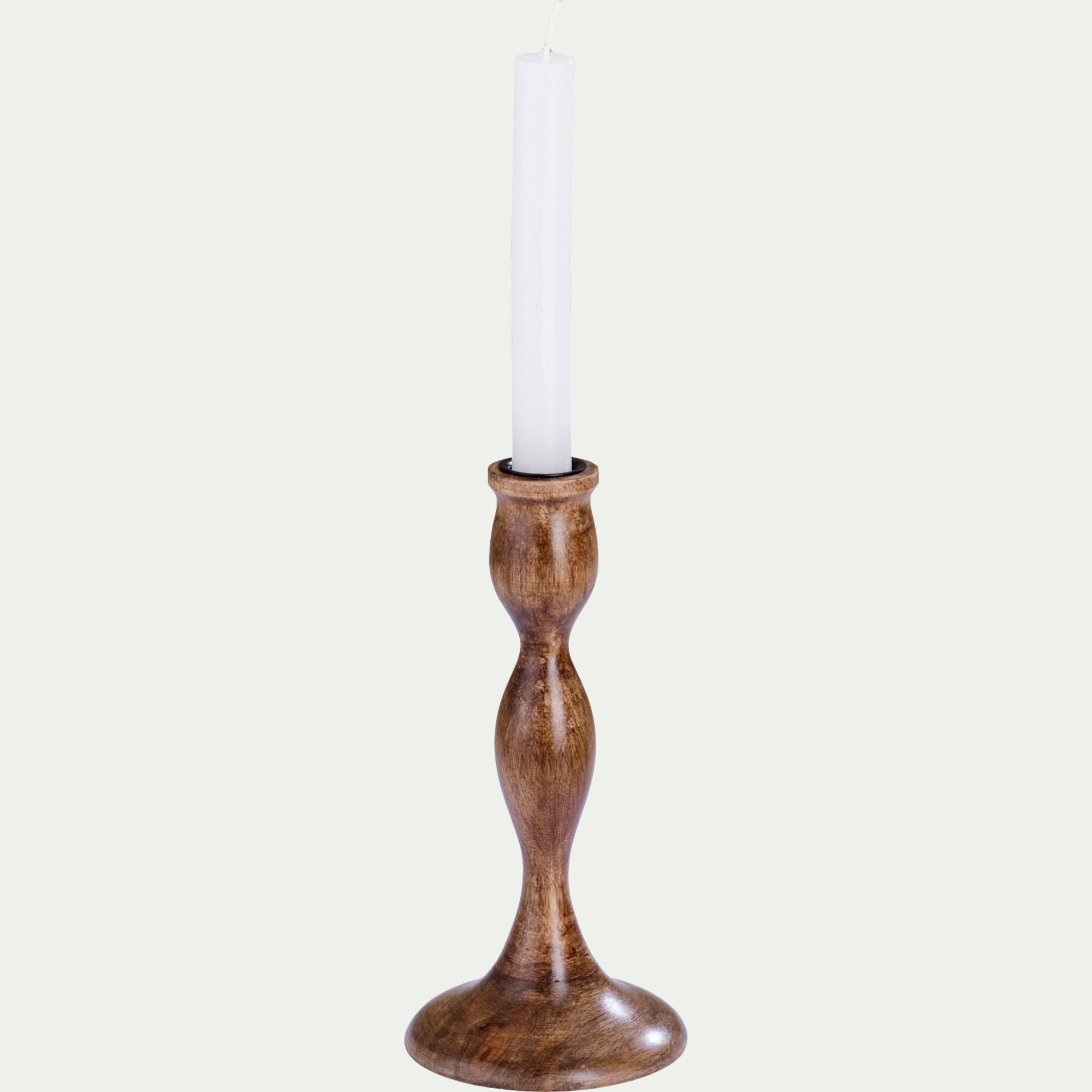 SANTINO - Chandelier en bois de manguier D10xH21,5cm - bois foncé