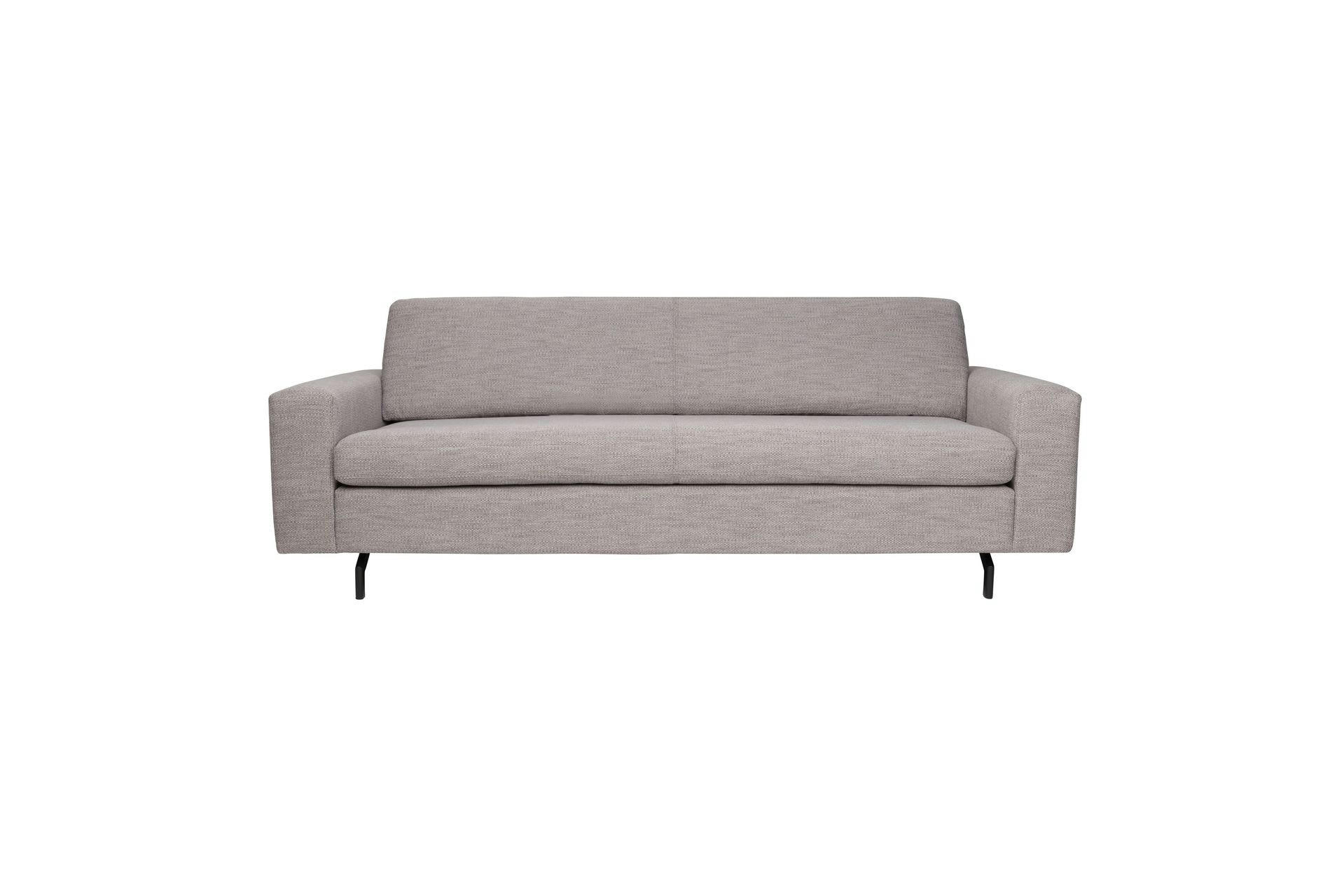 JEAN - Canapé 3 places en tissu gris