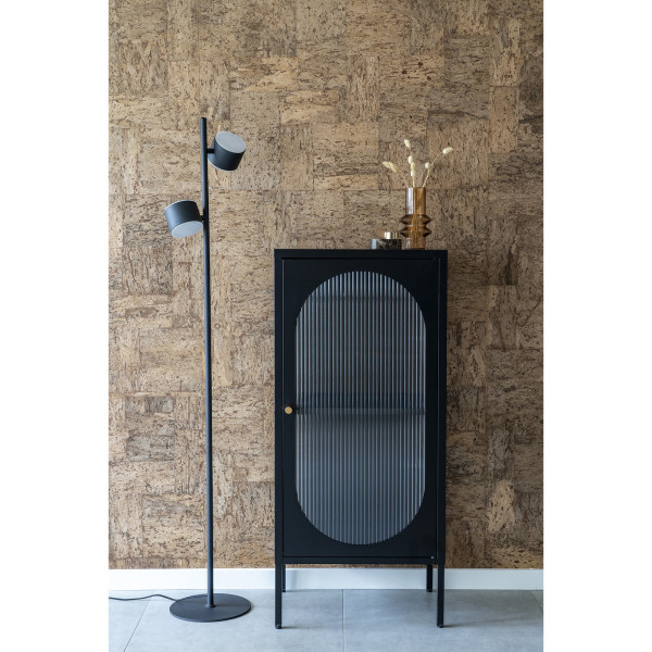 GABLOTA Adelaide 110 cm czarna wąska SZKLANA metal