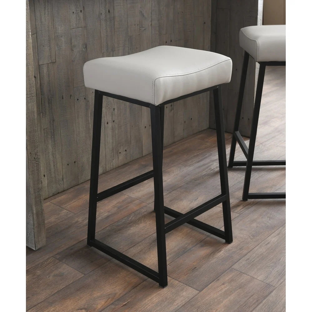 Amber 26 Counter Stool Beige (Set of 2) by Kosas Home - Seat height 26