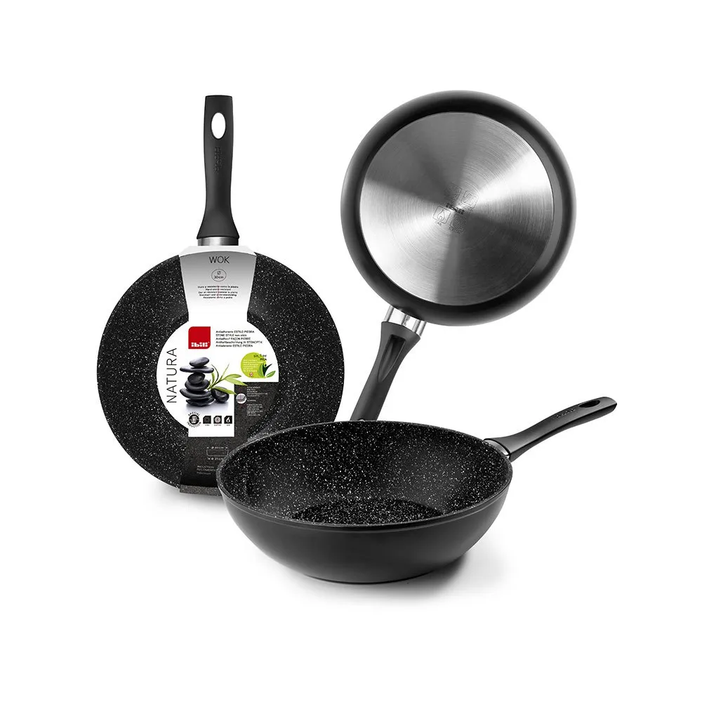 Ibili Natura 30 cm wok pan
