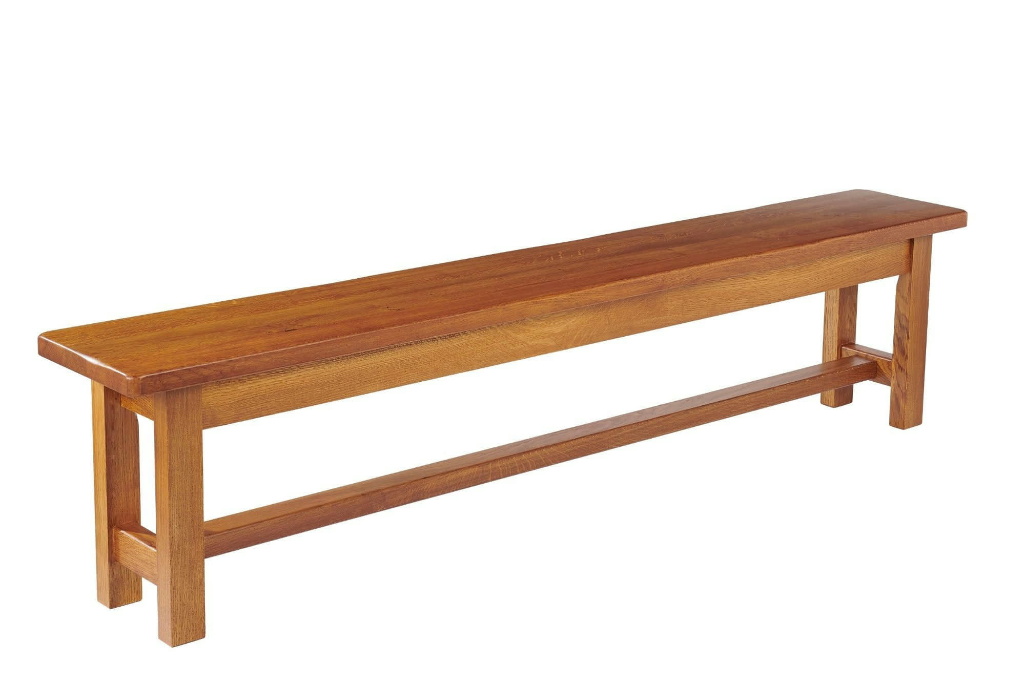 LA BRESSE - Banc de ferme 4 places en bois de chêne massif L195