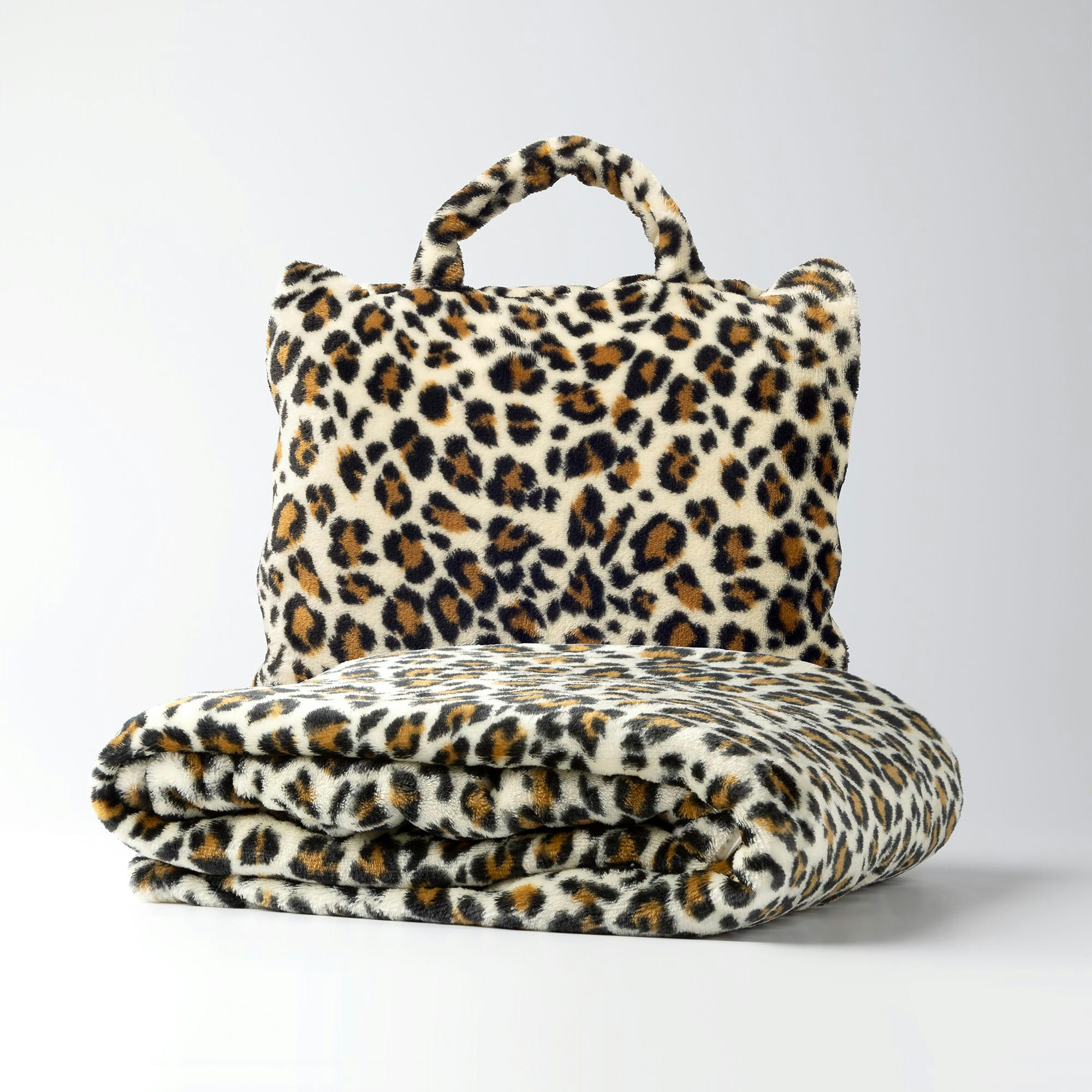 TANJA - TANJA - Plaid to Go - 130x150 cm - Pumice Stone Leopard - idéal pour l