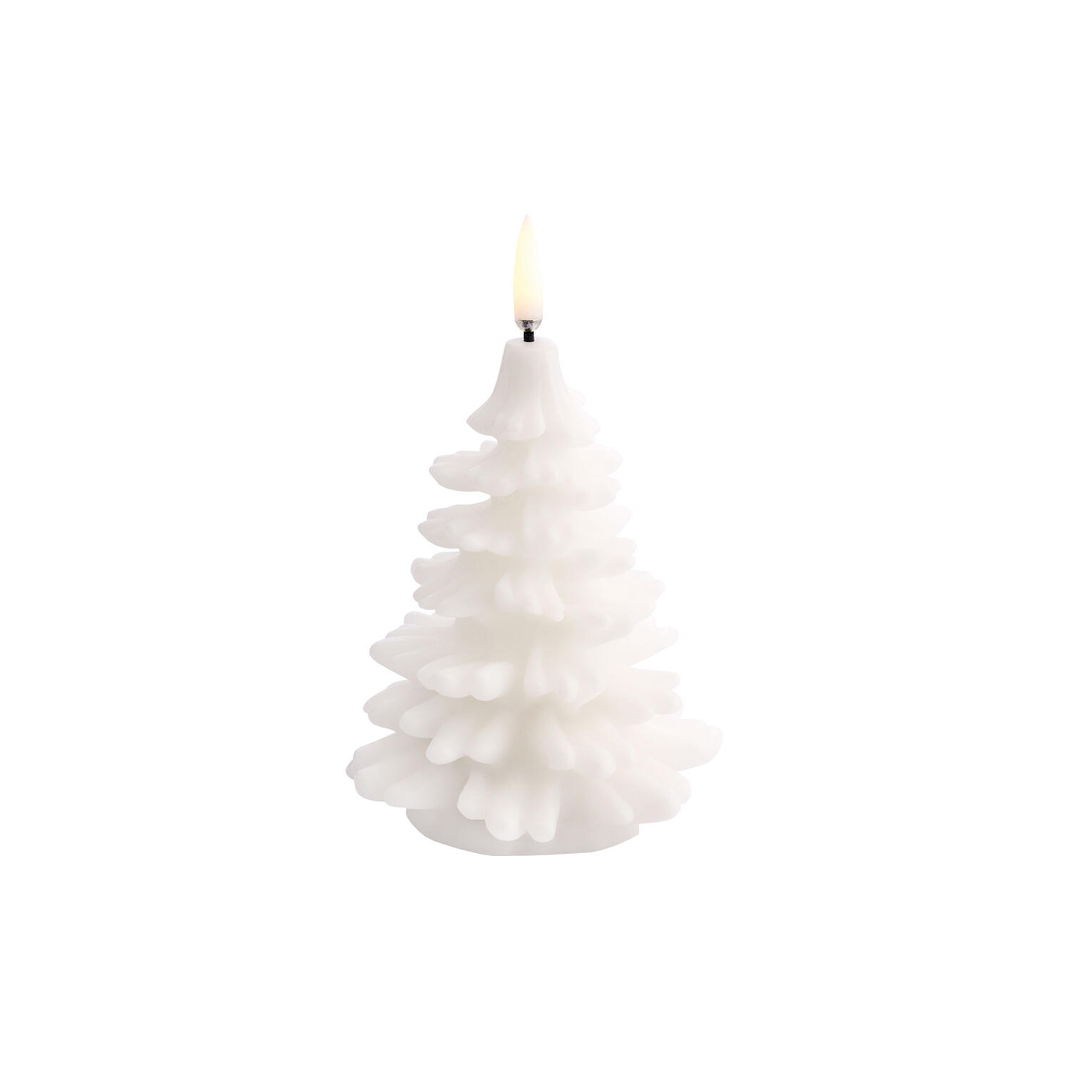 LED Christmas Tree Candle 12 cm, nordic white