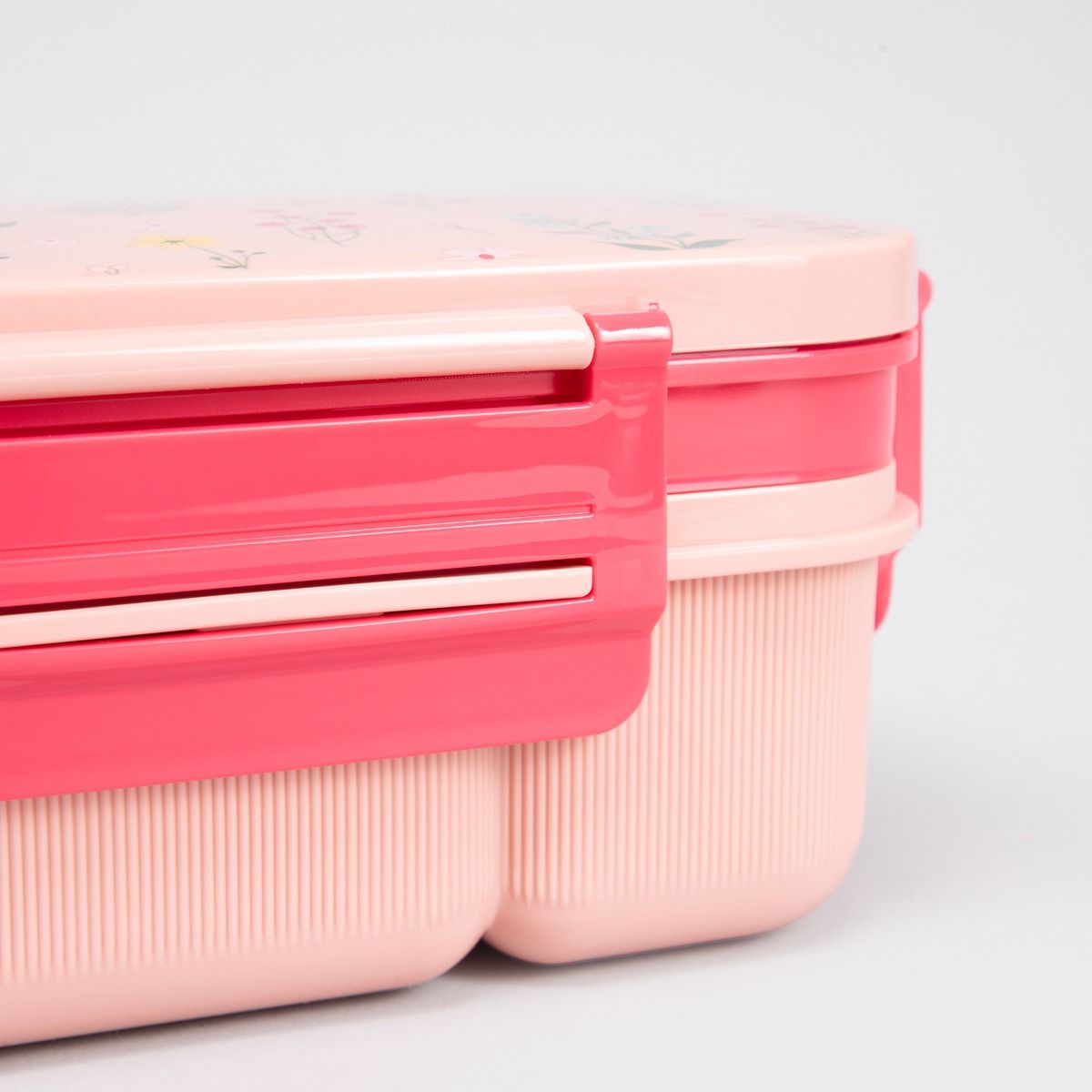 Zestaw lunchbox B2 LUSY różowy z kubkiem 1,8l   0,5l