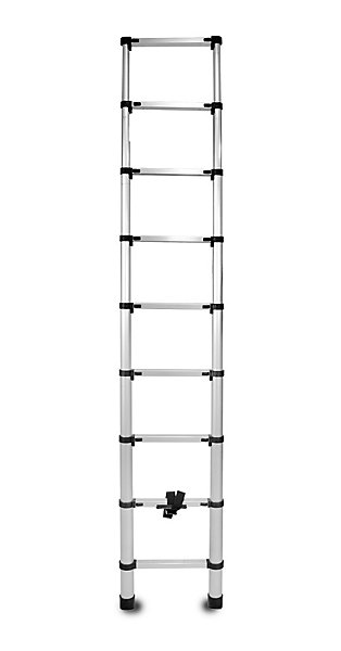 échelle télescopique DRABEST en aluminium 9 échelons 2,6 m 1 pièce