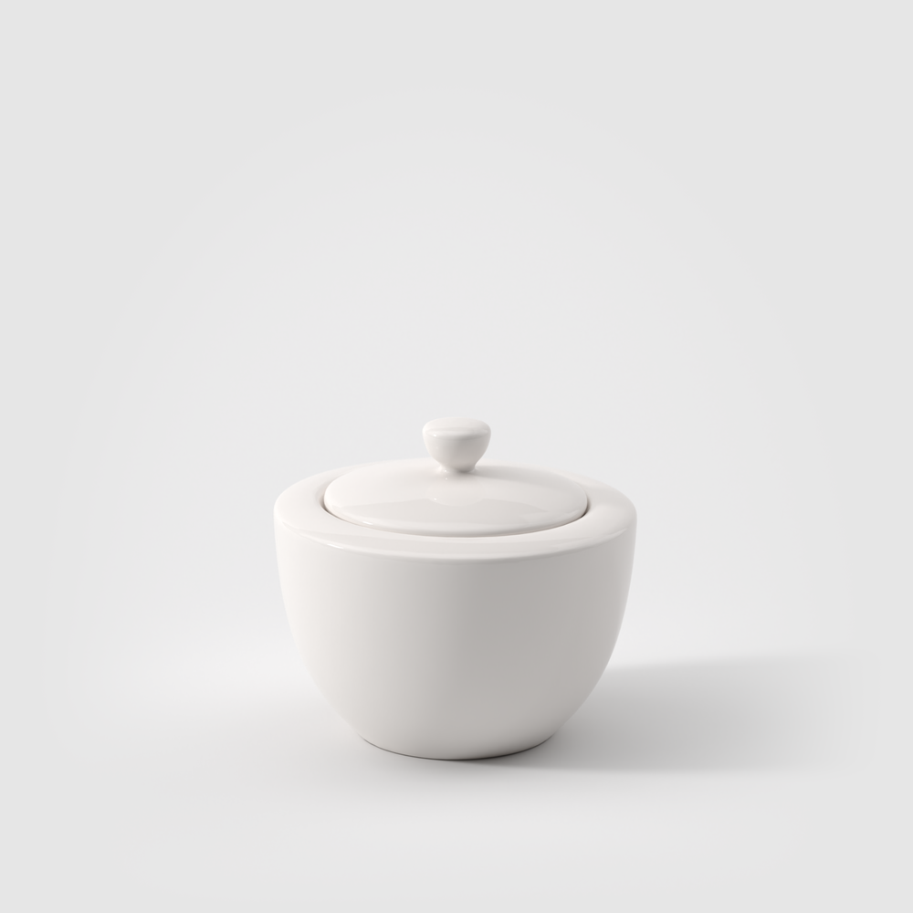 For Me Sugar bowl - White, 9.2 oz, Premium Porcelain